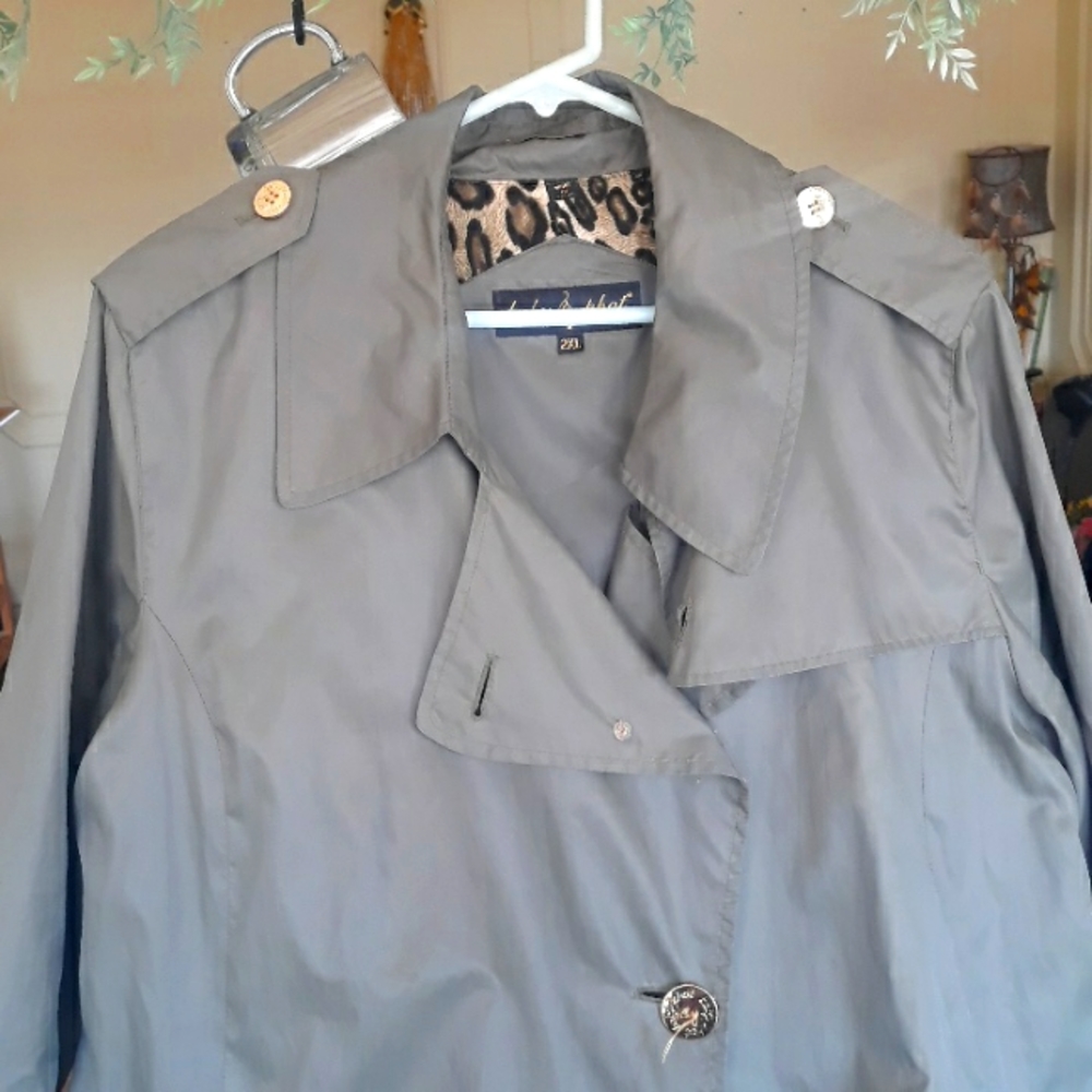 Army green Baby Phat rain jacket 2XL